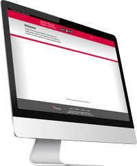 Computer screen displaying the Astellas Pharma Support Solutions website